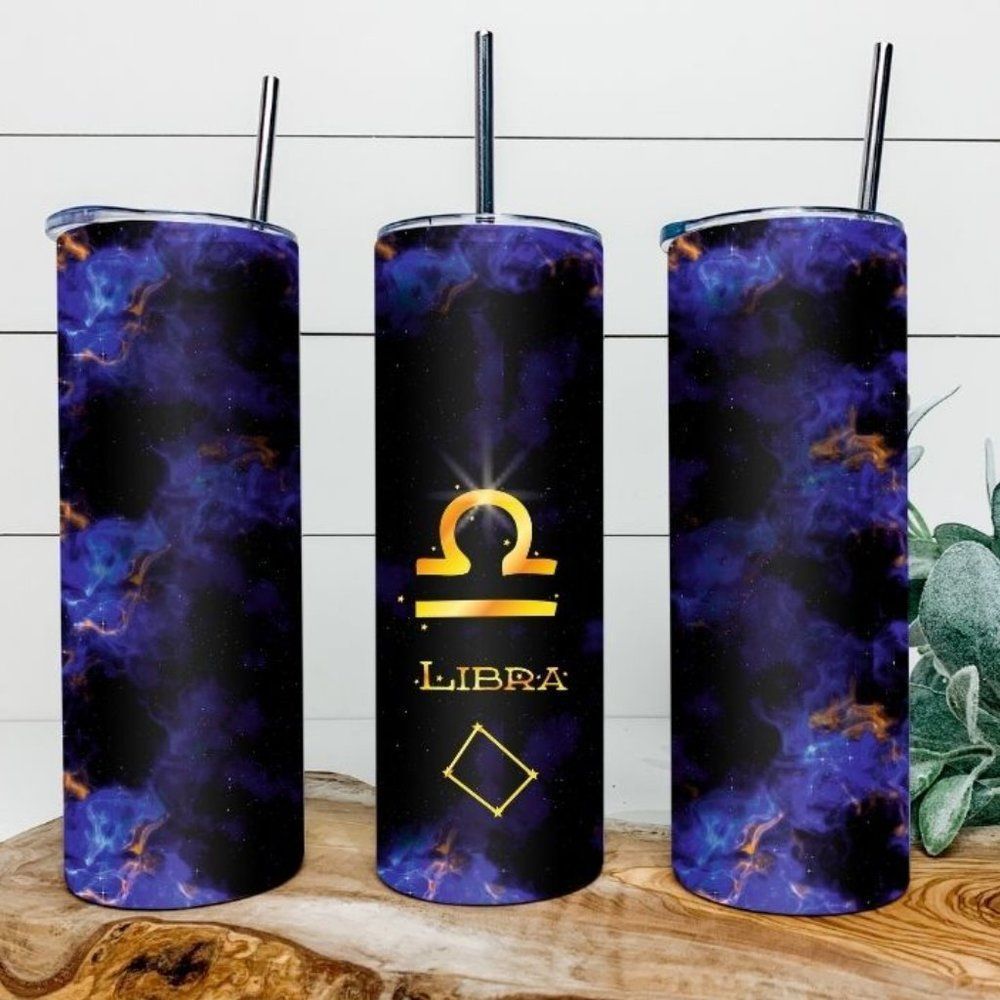 Custom 20oz Libra zodiac tumbler!